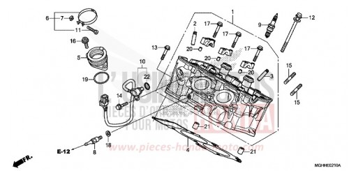 CYLINDER HEAD (REAR) VFR1200XH de 2017